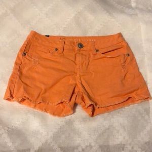 Dreamsickle orange Jean Shorts
